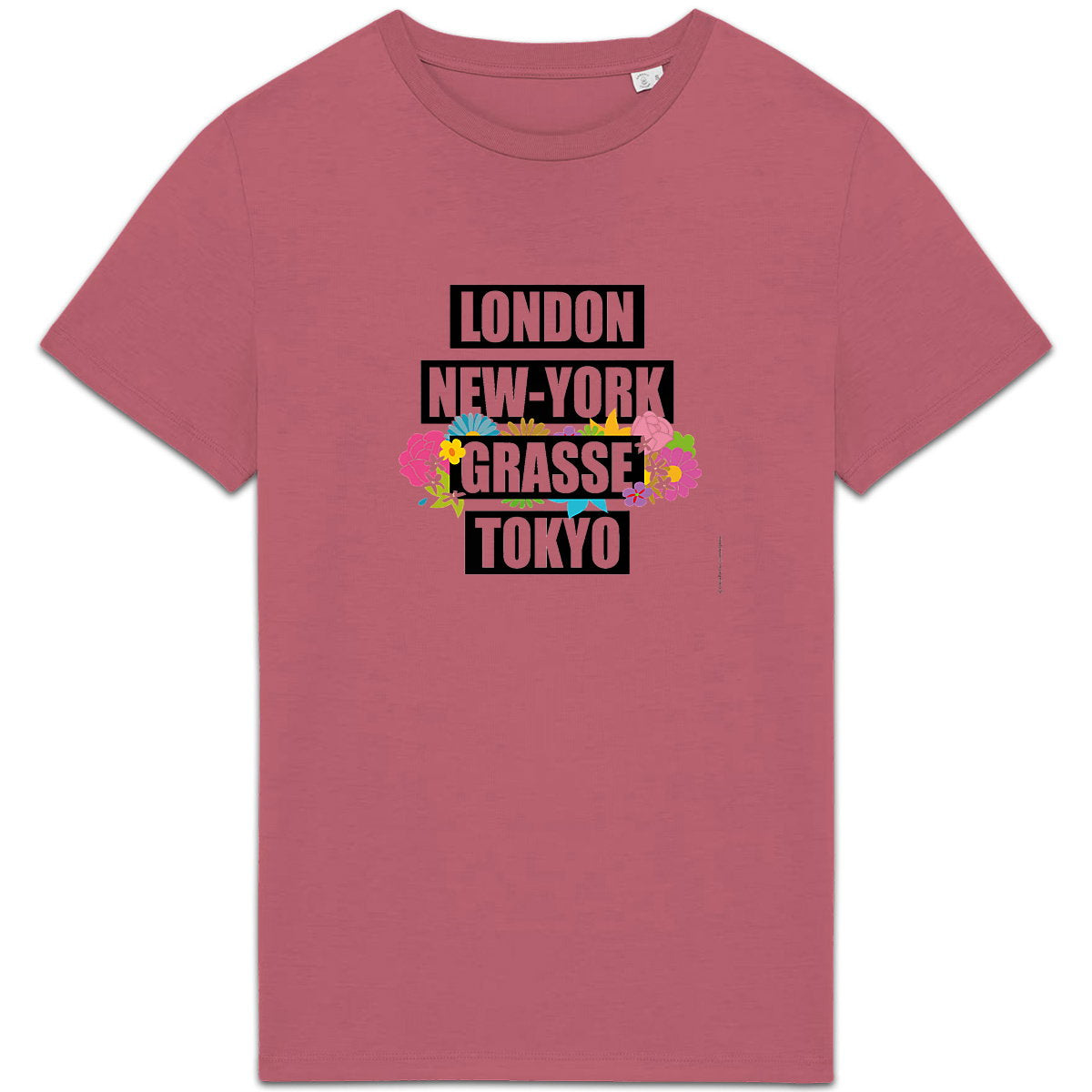 T-shirt Unisexe épais London Grasse fleuri - face_5