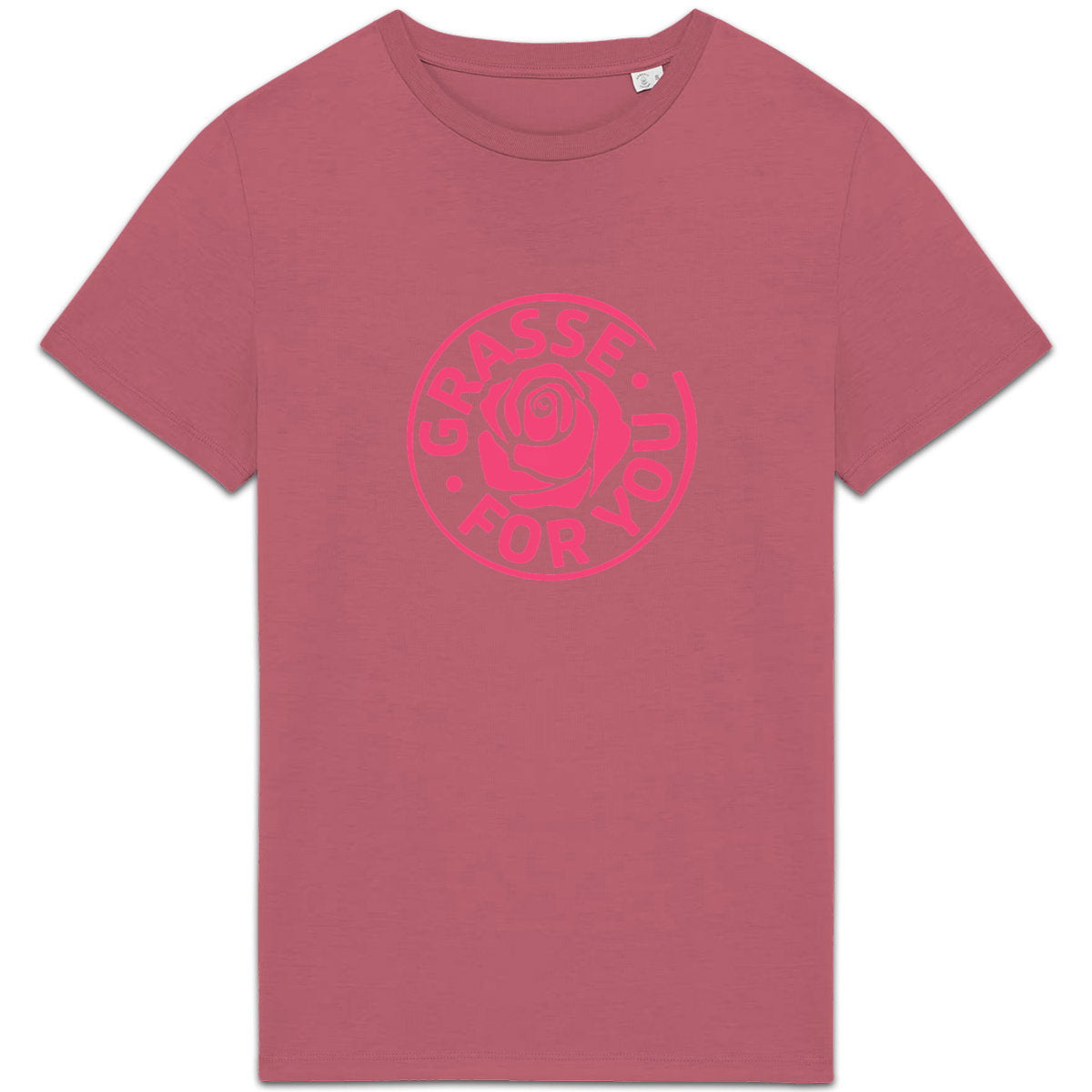 T-shirt Unisexe épais Grasse for you rose - face_5