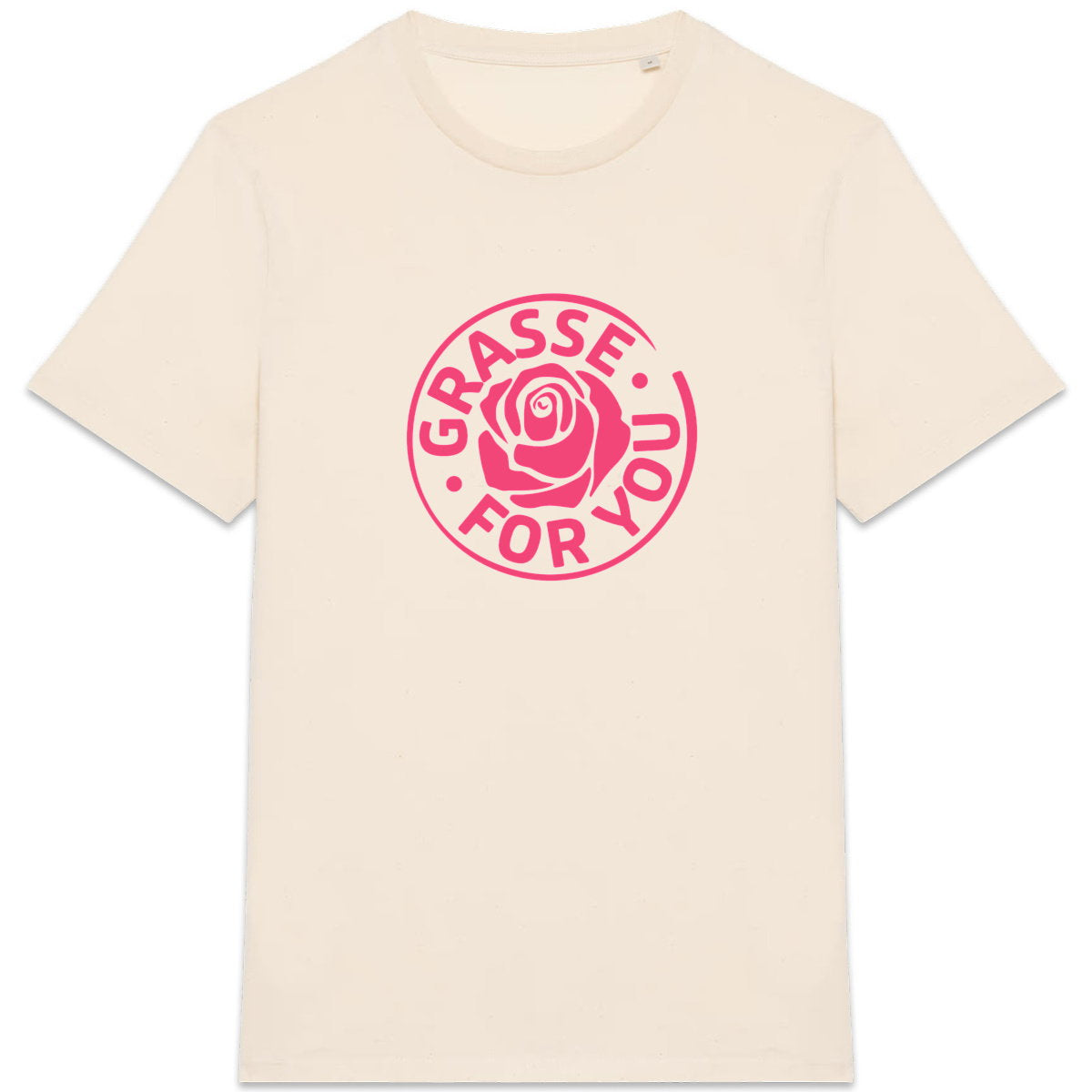 T-shirt Unisexe épais Grasse for you rose - face_6