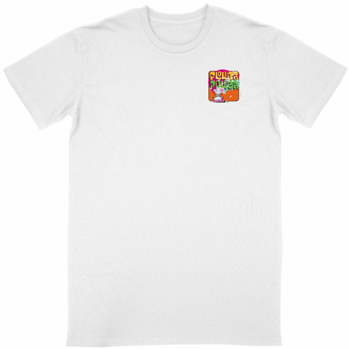 T-shirt Unisexe Classique Flower power R/V - face_blanc