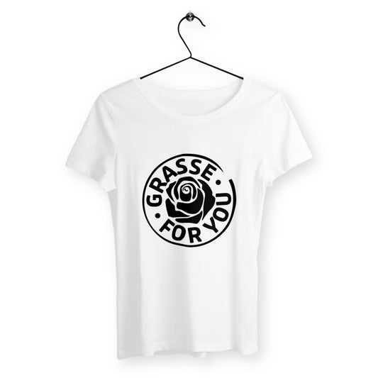T-shirt Femme Classique Grasse for you black - face_blanc