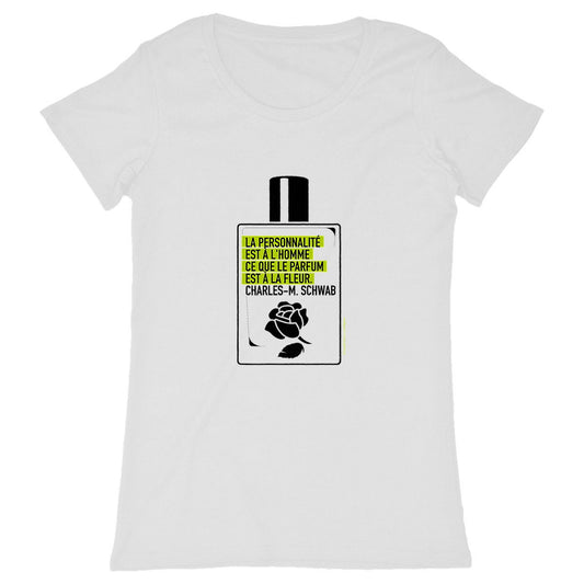 T-shirt Femme Classique flacon citation  - face_blanc