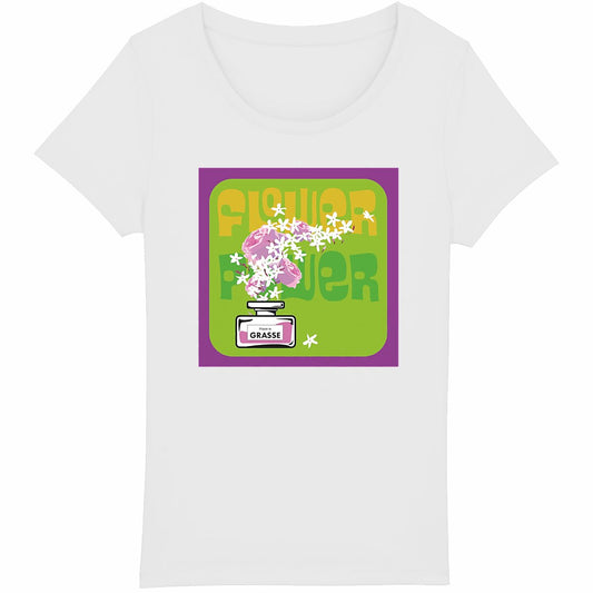 TShirt Femme Flower Power - face_blanc