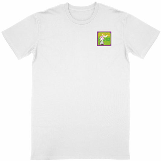 T-shirt Unisexe Classique Flower power mauve R/V - face_blanc