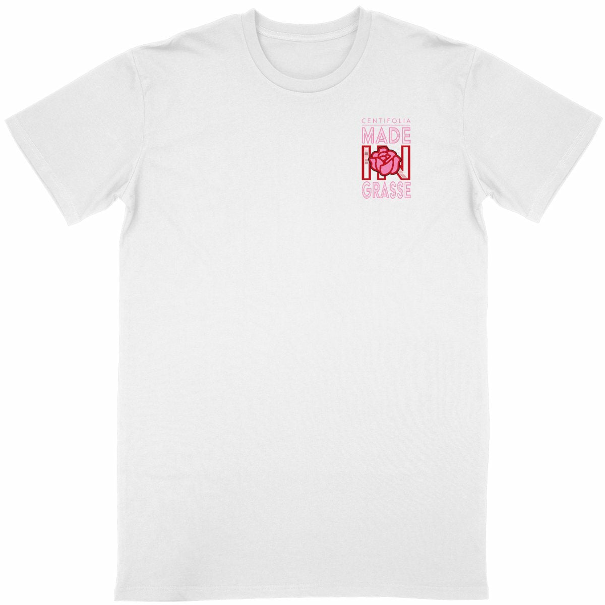 T-shirt Unisexe Classique Centifolia Made in Grasse R/V - face_blanc
