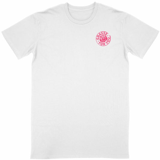 T-shirt Unisexe Classique Grasse for you rose R/V - face_blanc