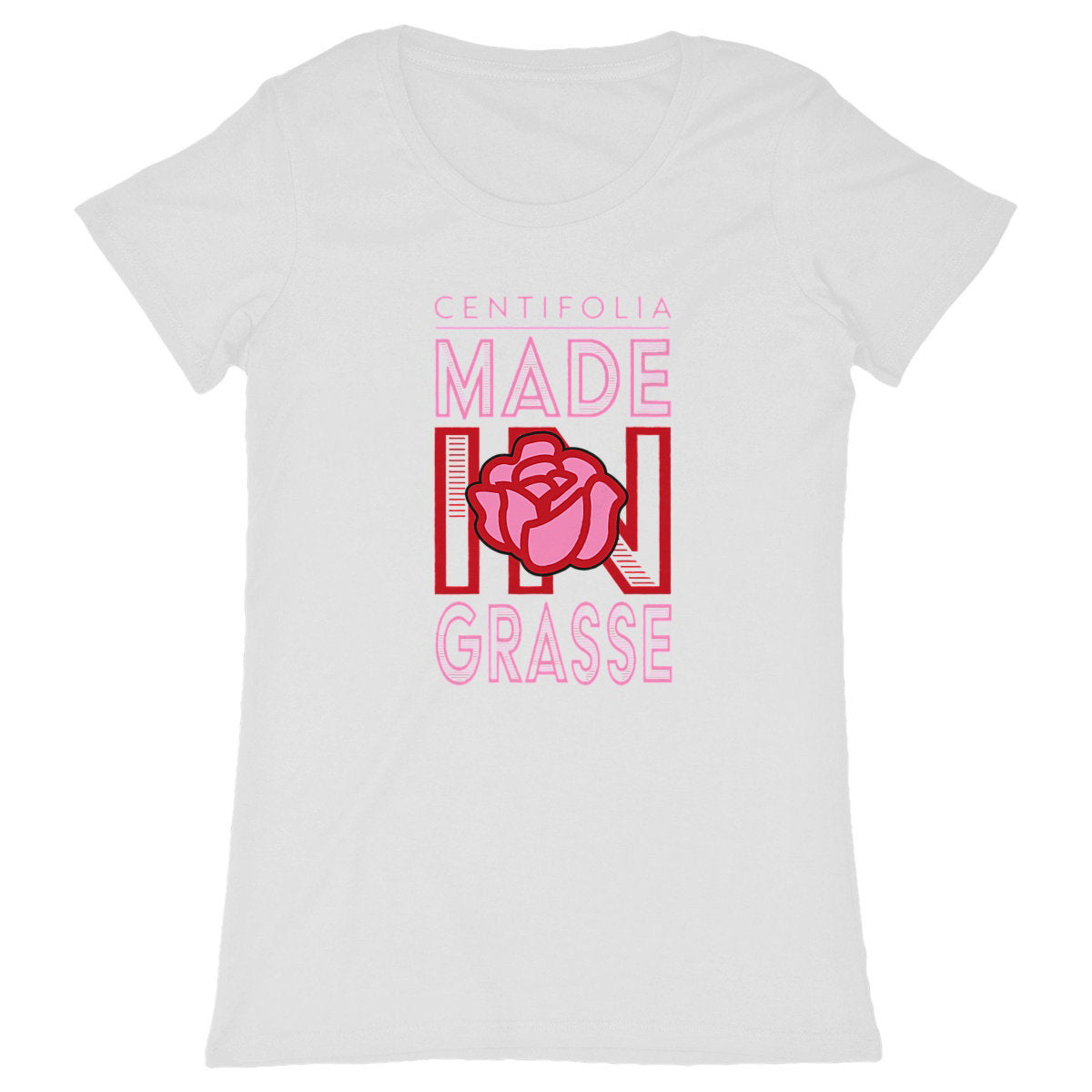 T-shirt Femme Classique centifolia - face_blanc