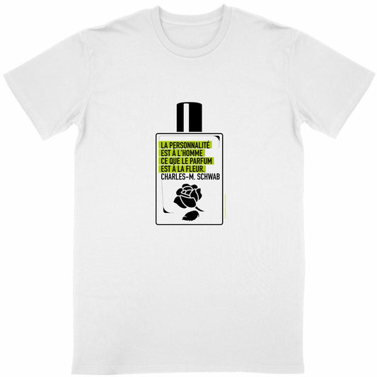 T-shirt Unisexe Classique Citation flacon - face_blanc