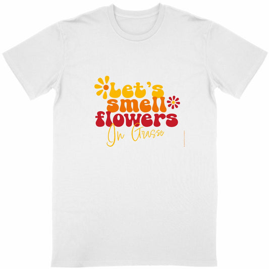 T-shirt Unisexe Classique Let's smell flowers in Grasse - face_blanc