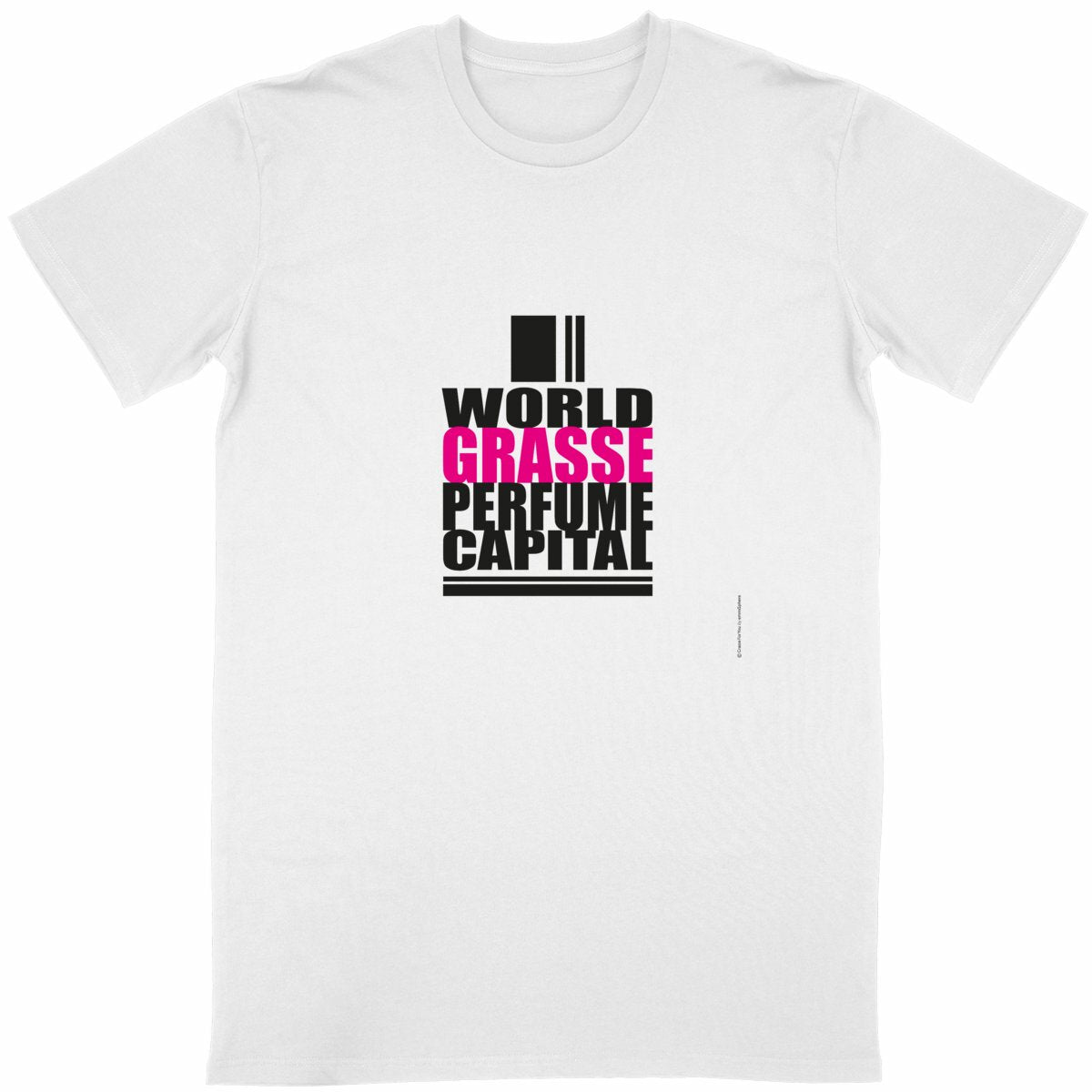 T-shirt Unisexe Classique Word Grasse Perfume - face_blanc