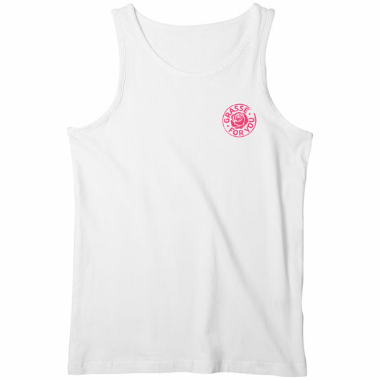 Débardeur Homme Grasse for you rose - face_blanc