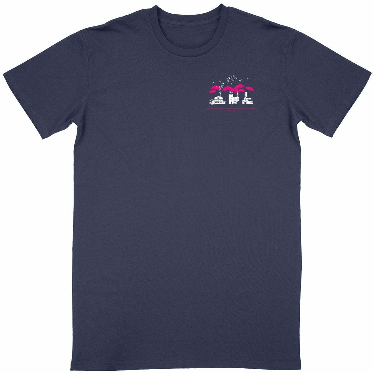 T-shirt Unisexe Classique Grasse liner R/V - face_bleumarine