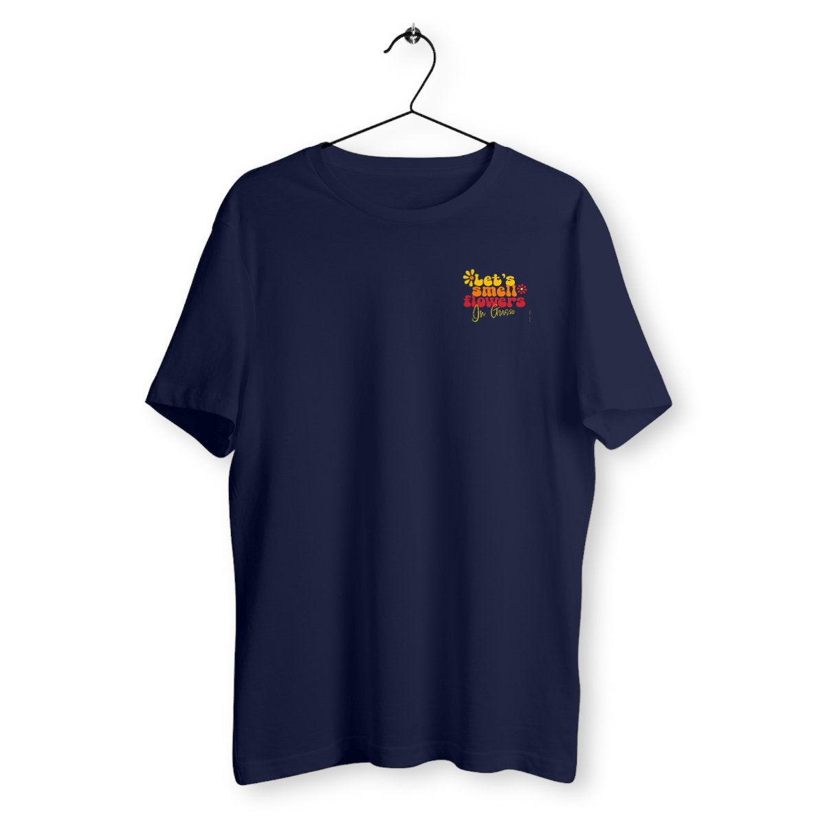 T-shirt Unisexe Classique Let's smell flowers in Grasse R/V - face_bleumarine