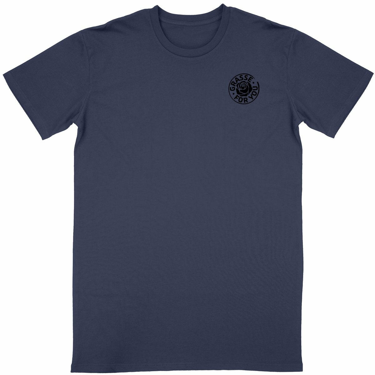 T-shirt Unisexe Classique Grasse for you black R/V - face_bleumarine