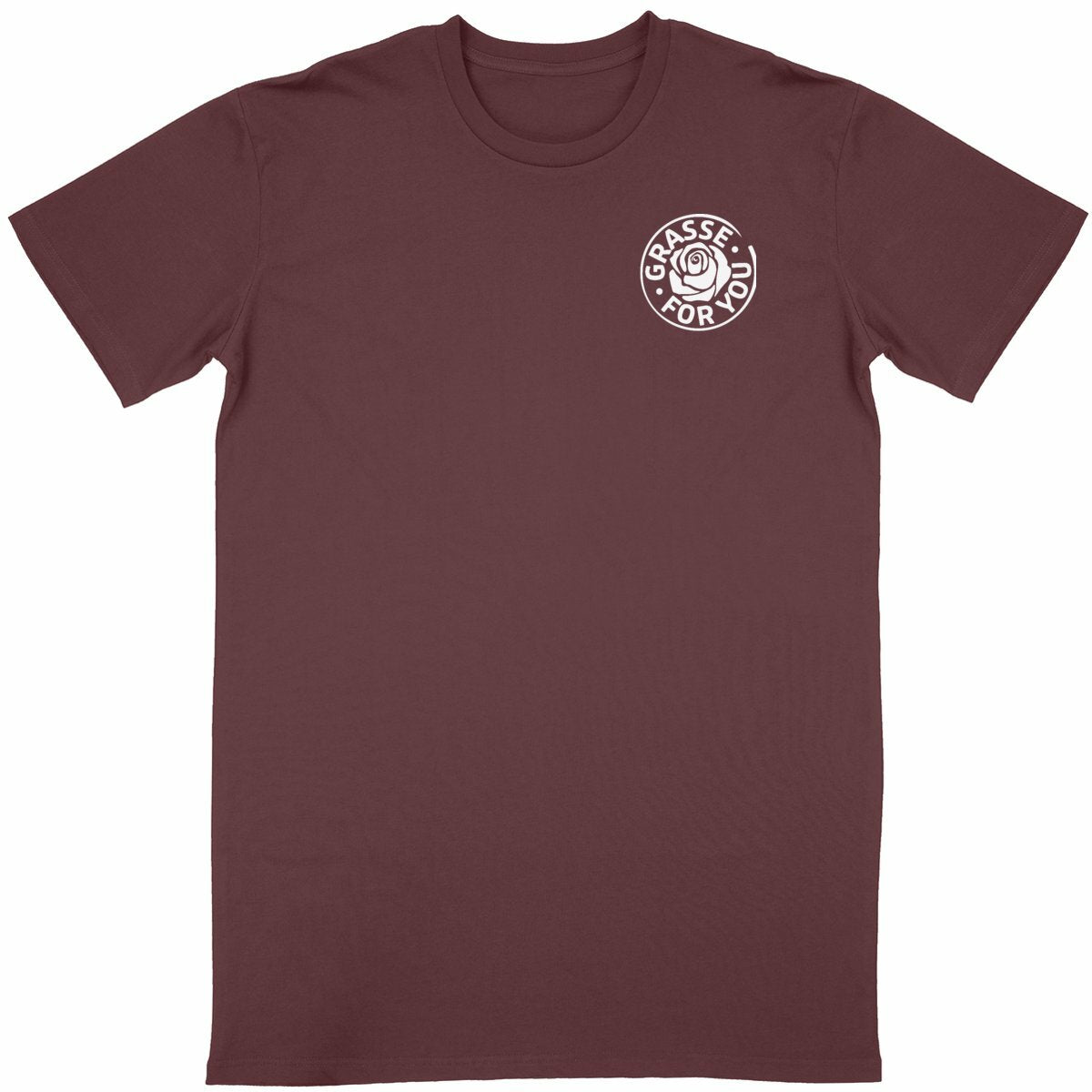 T-shirt Unisexe Classique Grasse for you white R/V - face_bordeaux