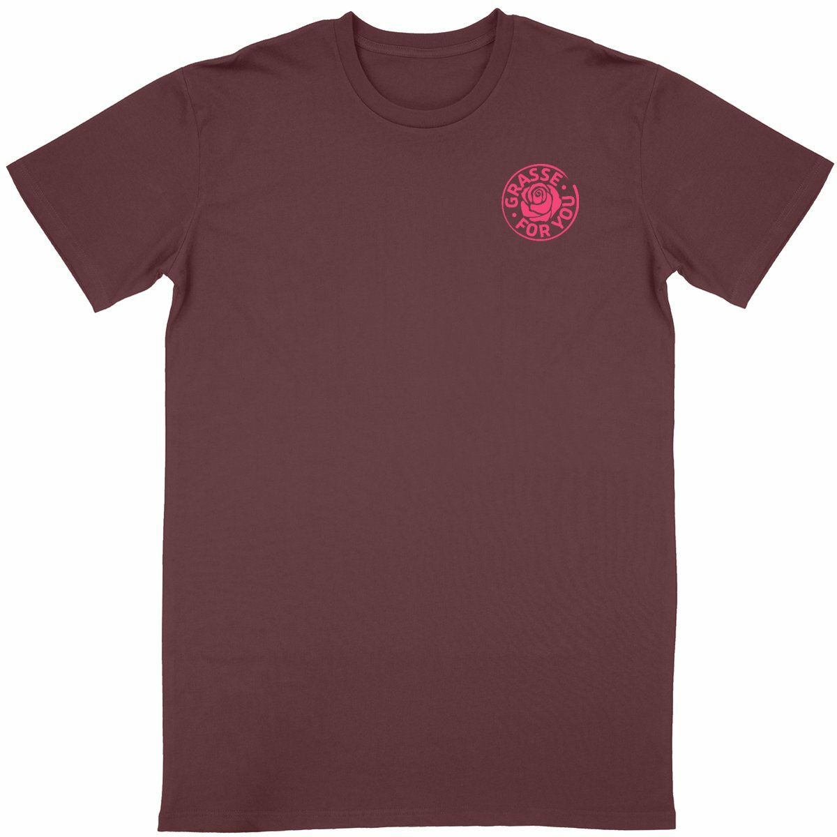 T-shirt Unisexe Classique Grasse for you rose R/V - face_bordeaux
