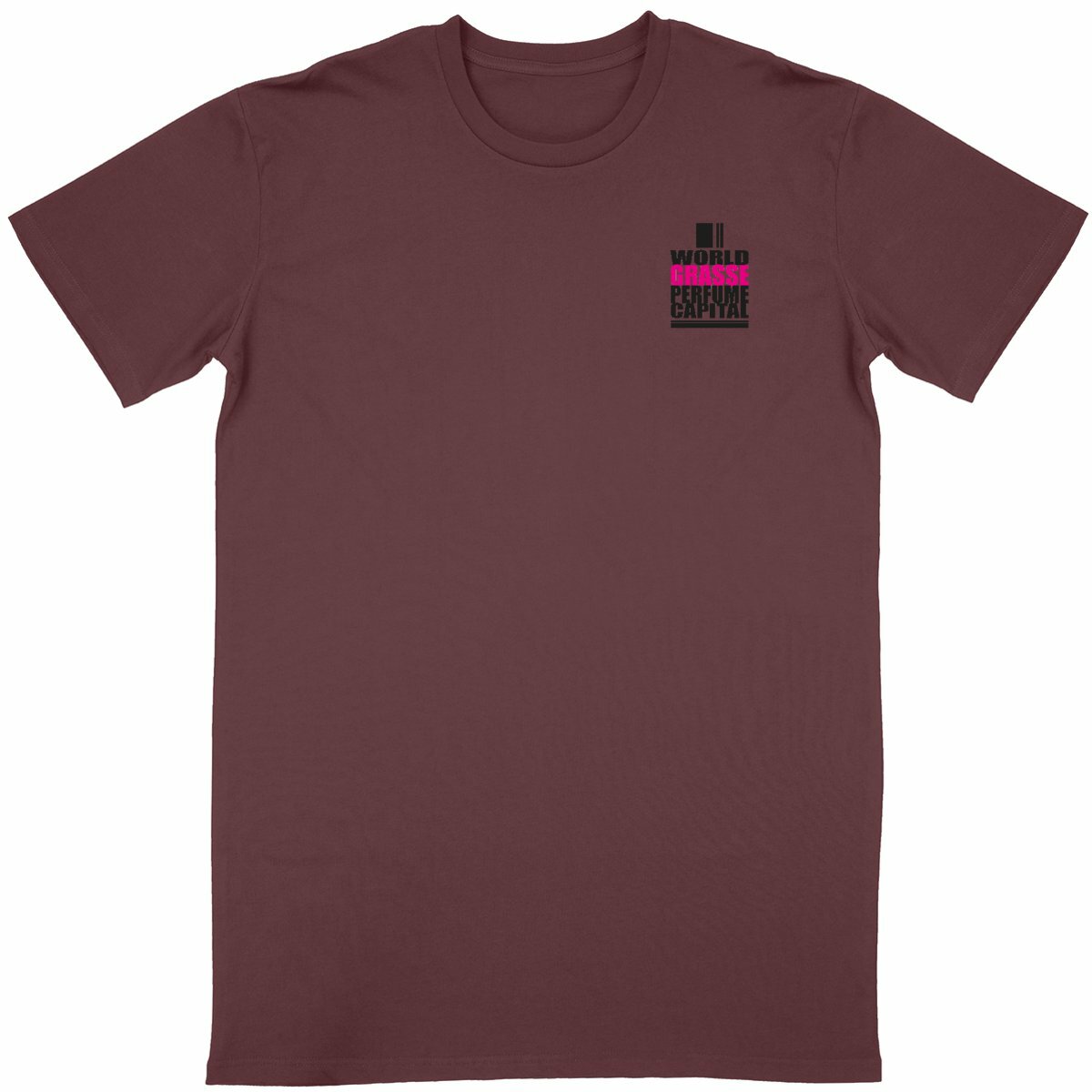 T-shirt Unisexe Classique World perfume Grasse - face_bordeaux