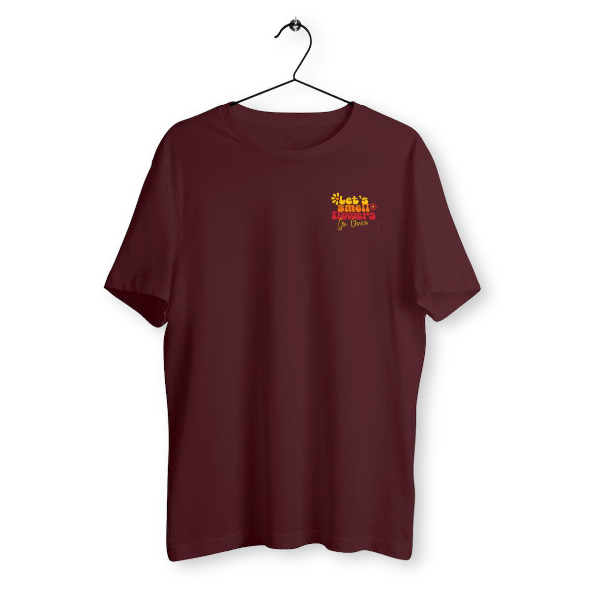 T-shirt Unisexe Classique Let's smell flowers in Grasse R/V - face_bordeaux