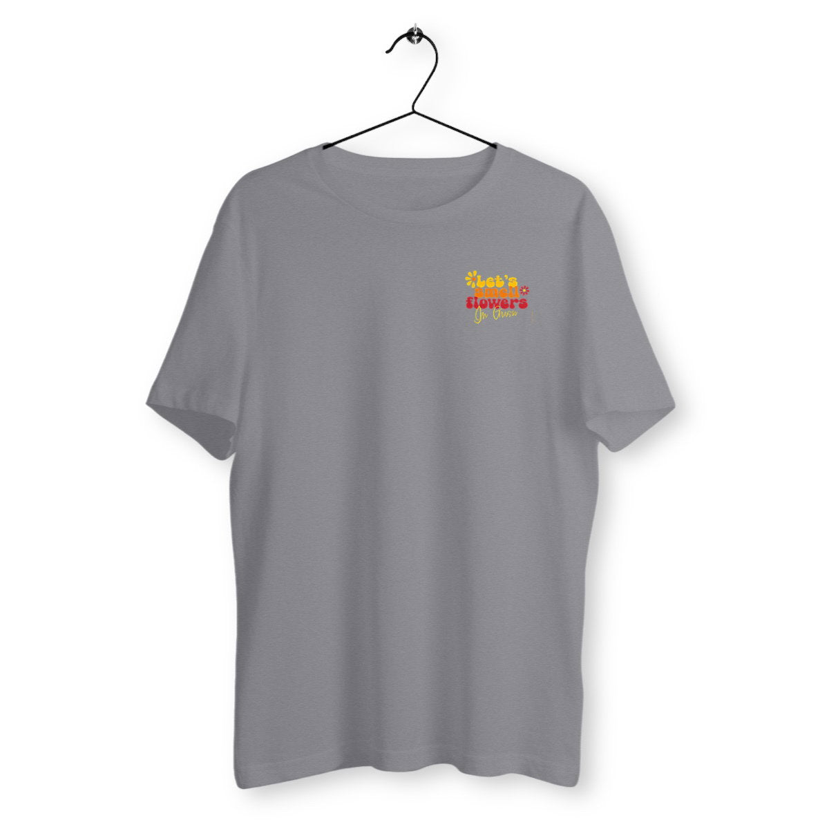 T-shirt Unisexe Classique Let's smell flowers in Grasse R/V - face_gris