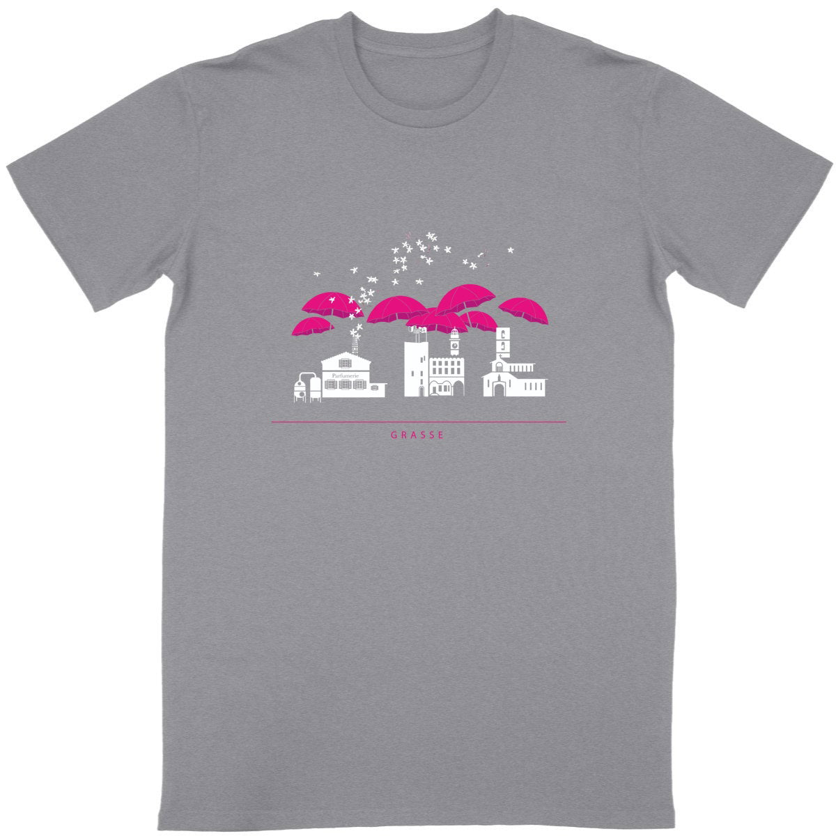 T-shirt Unisexe Classique Grasse liner - face_gris