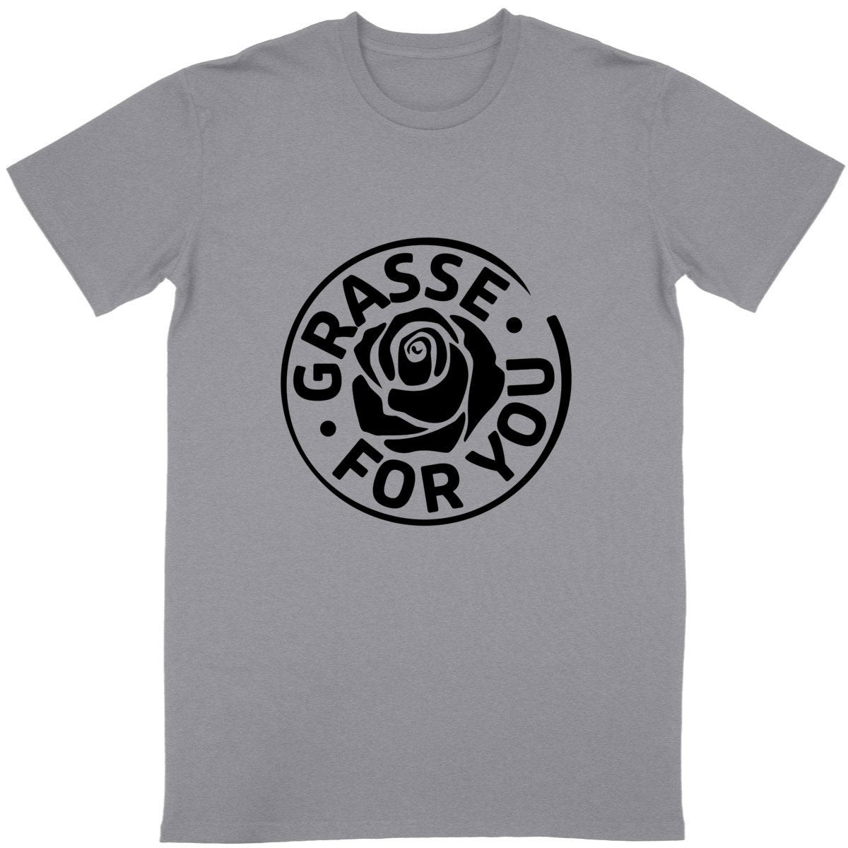 T-shirt Unisexe Classique Grasse for you black - face_gris