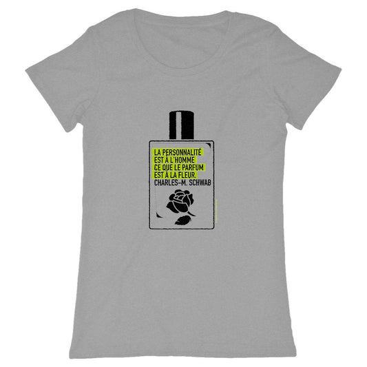 T-shirt Femme Classique flacon citation  - face_gris
