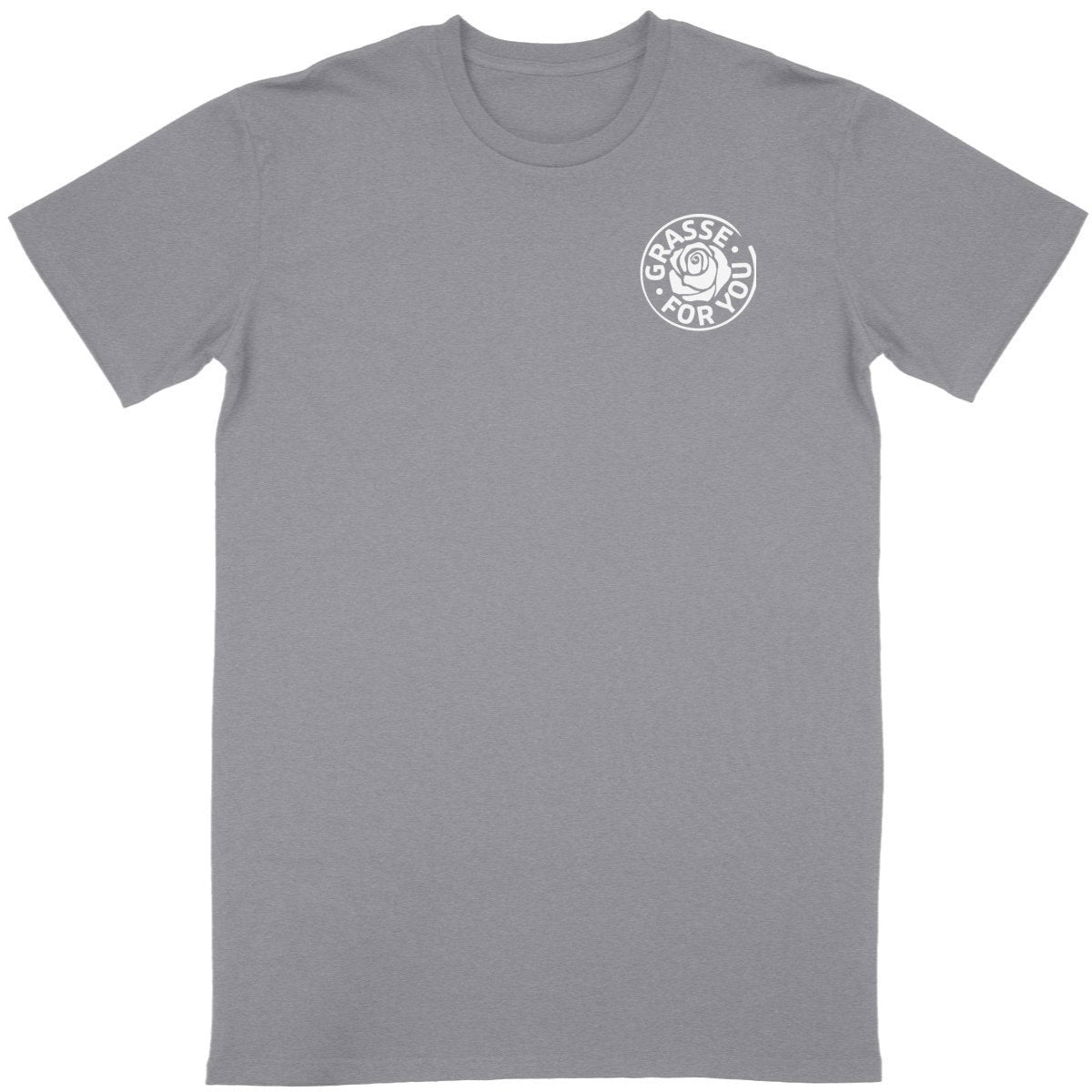 T-shirt Unisexe Classique Grasse for you white R/V - face_gris