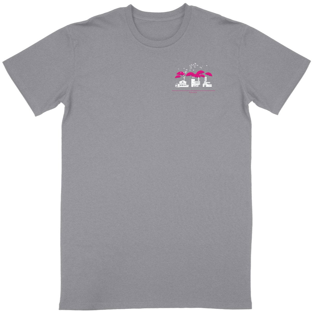 T-shirt Unisexe Classique Grasse liner R/V - face_gris