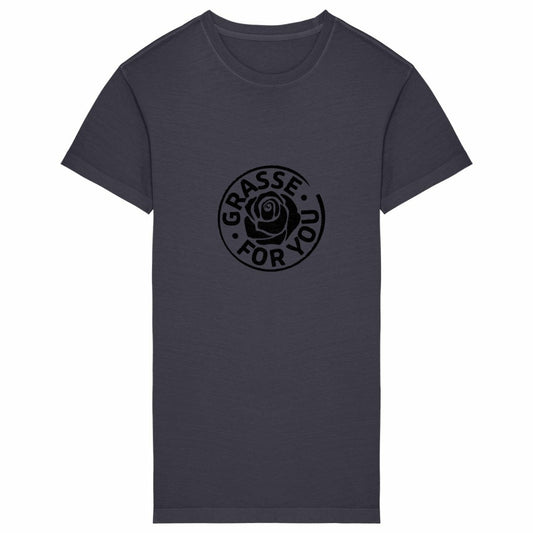 Robe T-shirt Vintage Femme Grasse for You black - face_grisanthracite