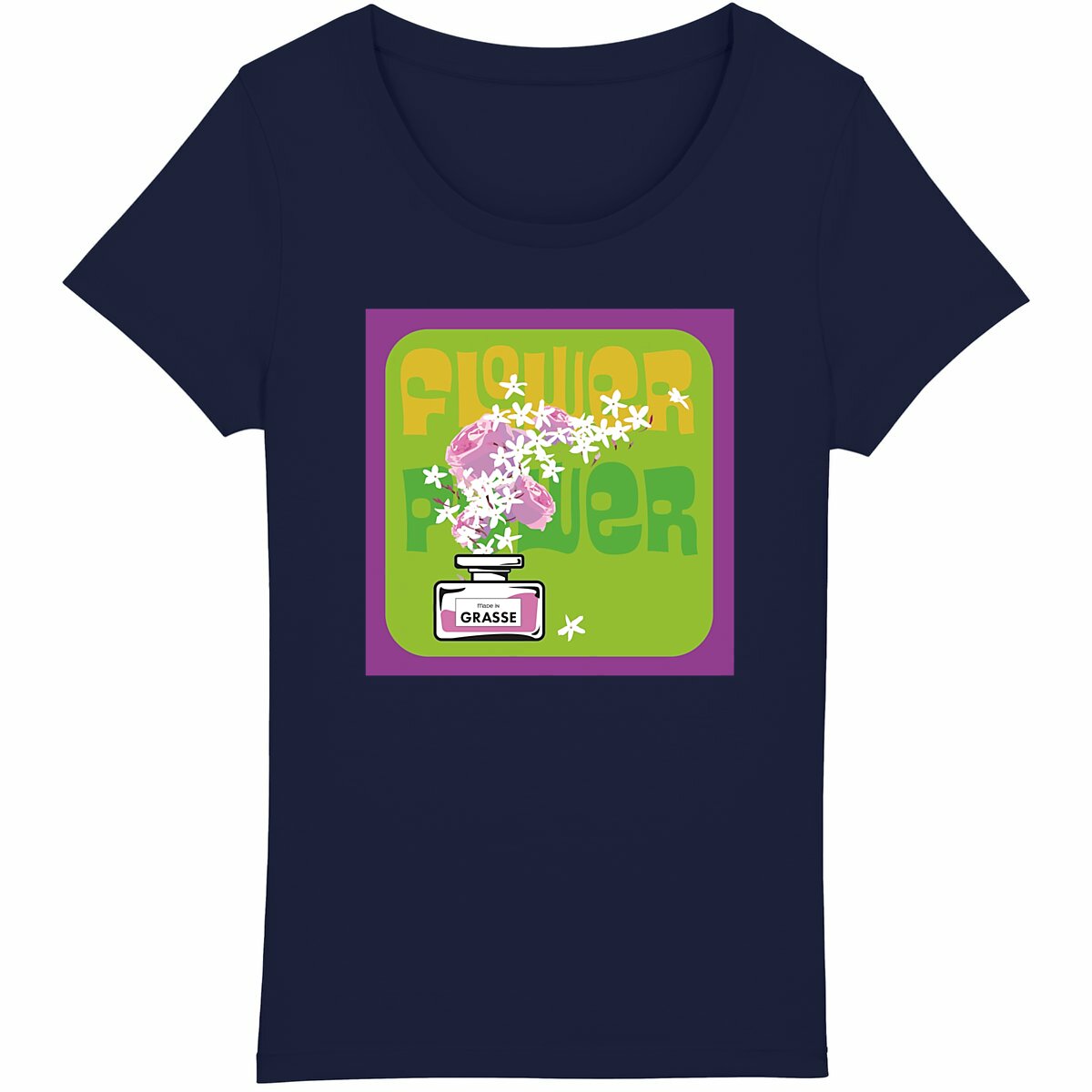 TShirt Femme Flower Power - face_marine