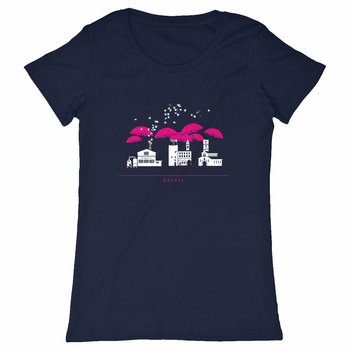 T-shirt Femme Classique Grasse liner - face_marine