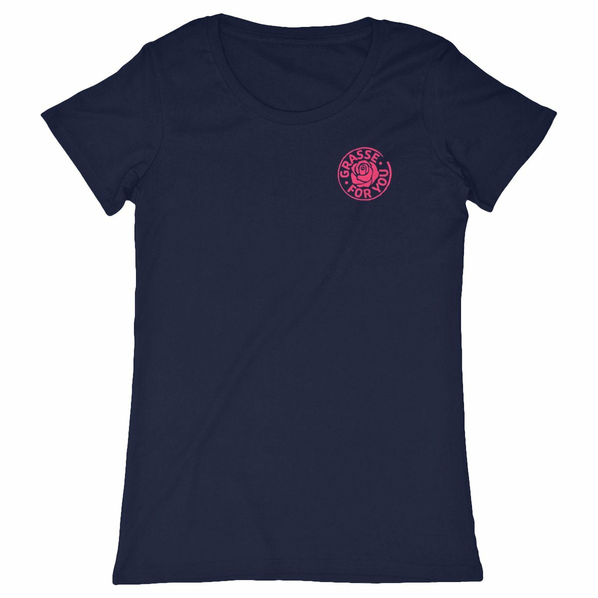 T-shirt Femme Classique Grasse for you R/V rose - face_marine
