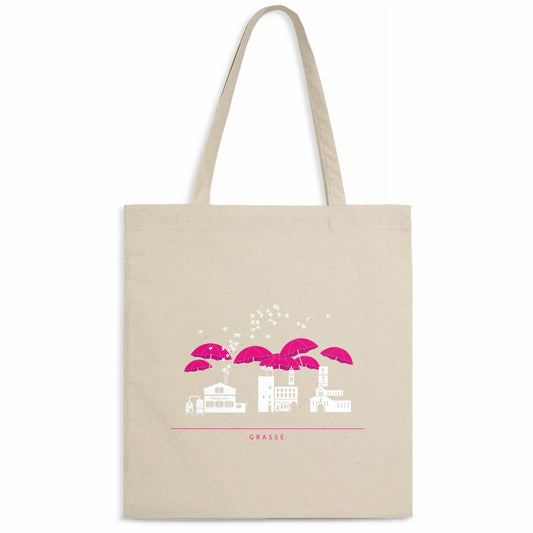 Tote bag Grasse liner withe - face_naturel