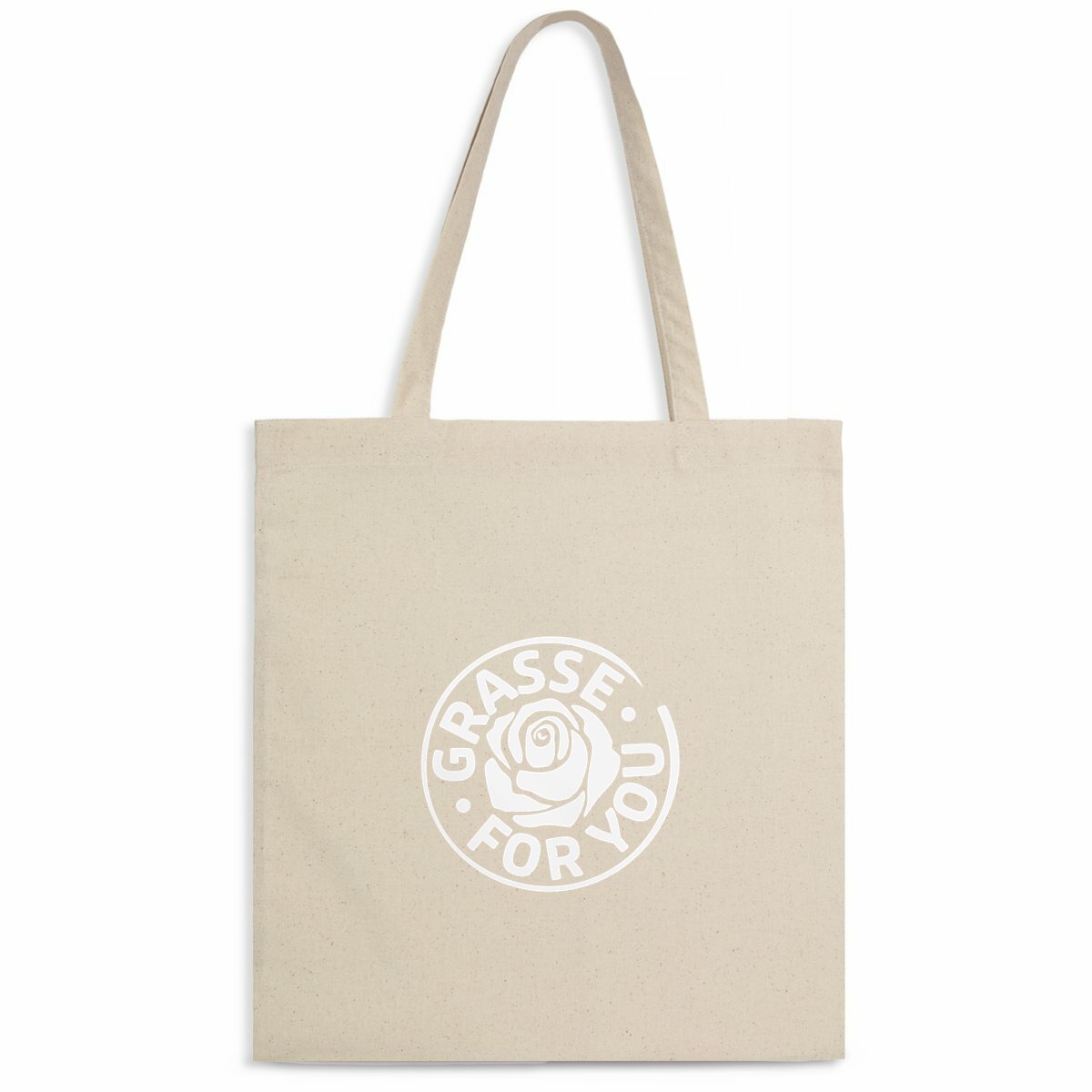 Tote bag Grasse for You blanc - face_naturel
