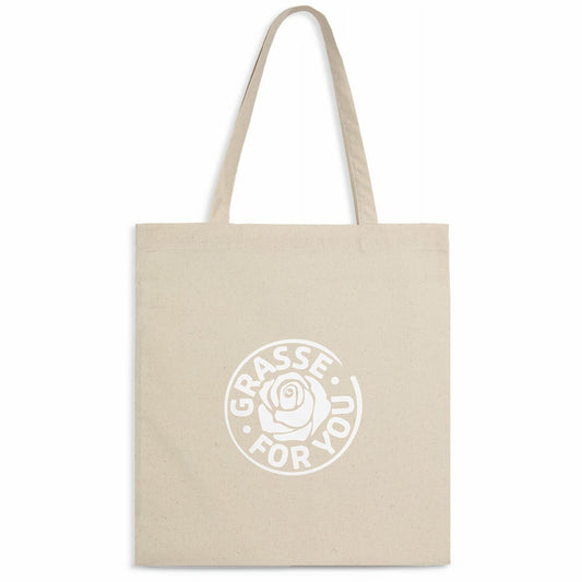 Tote bag Grasse for You blanc - face_naturel