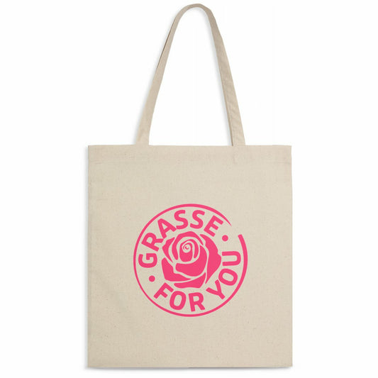 Tote bag Grasse for You rose - face_naturel