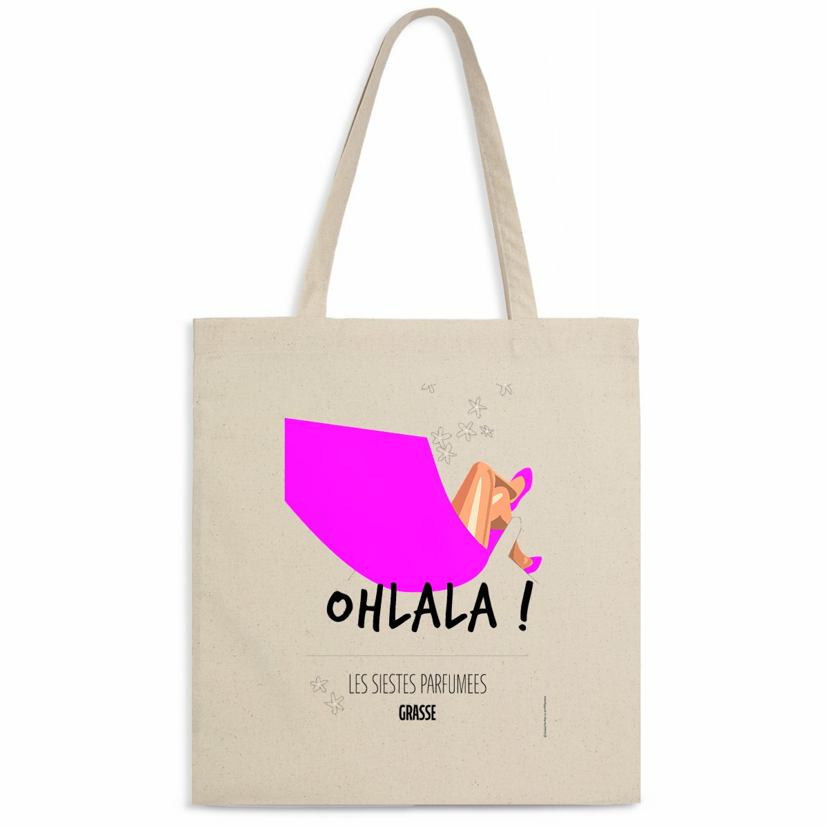Tote bag Les siestes parfumées de Grasse - face_naturel