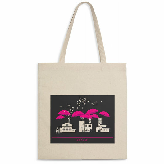 Tote bag Grasse liner black - face_naturel
