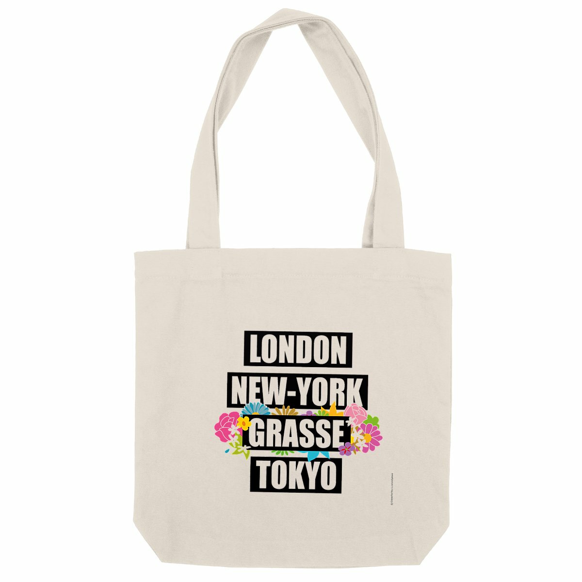 Totebag Grasse ville fleurie - face_naturel