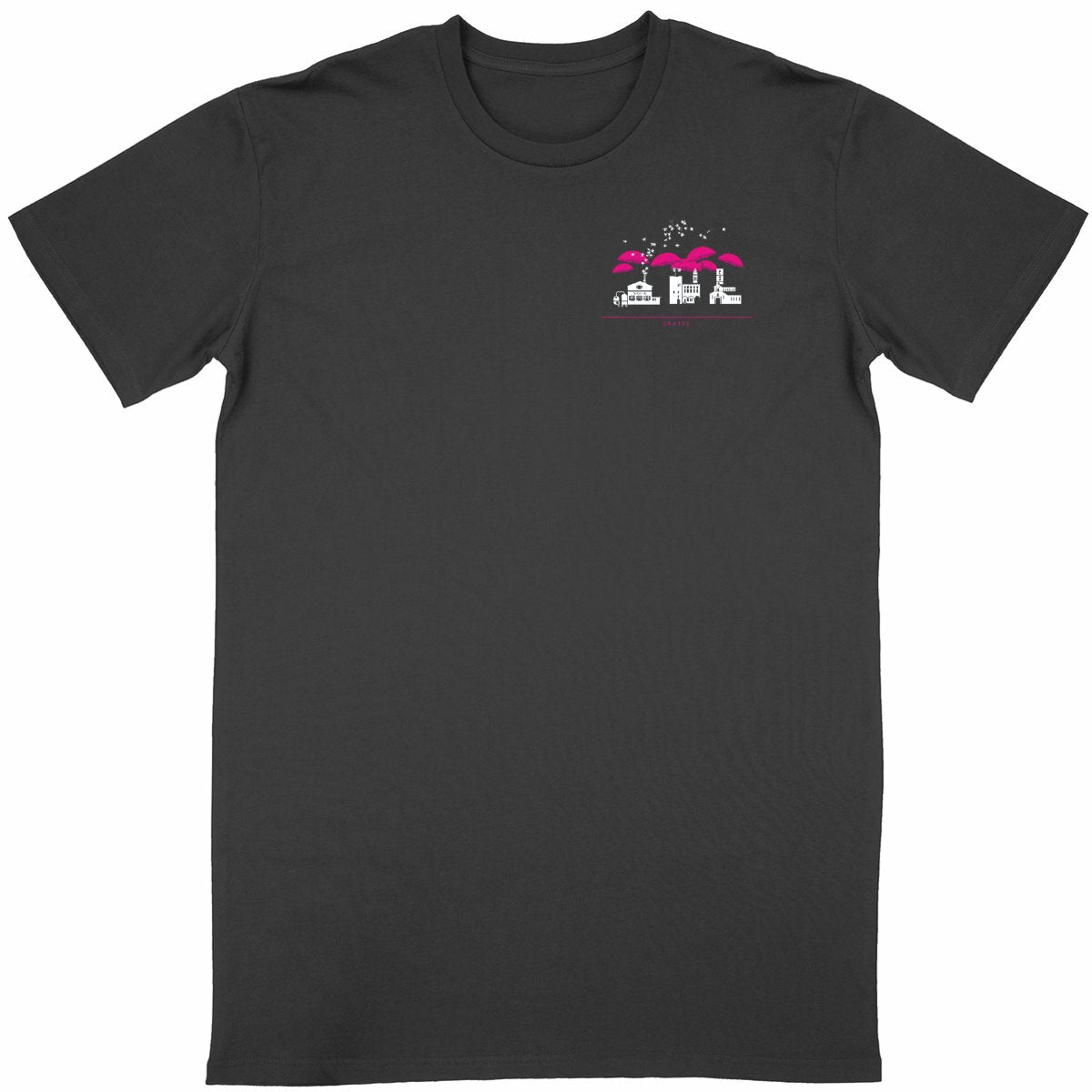 T-shirt Unisexe Classique Grasse liner R/V - face_noir