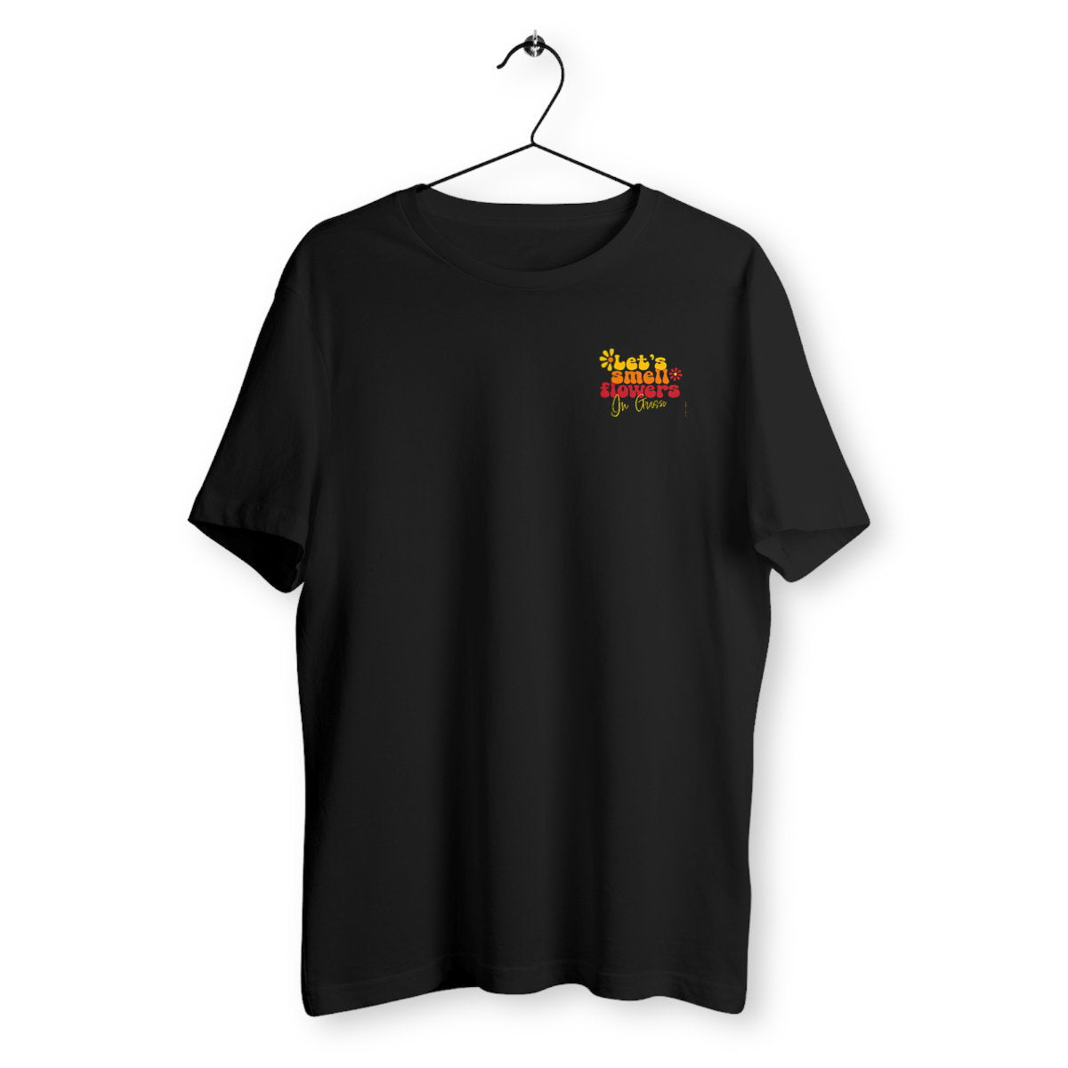 T-shirt Unisexe Classique Let's smell flowers in Grasse R/V - face_noir