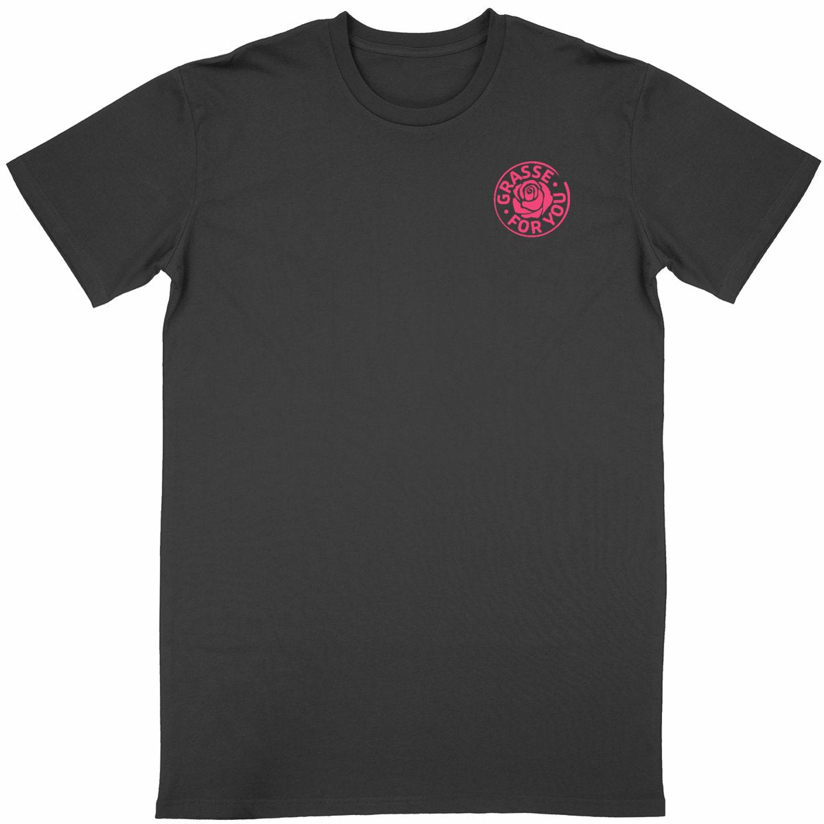T-shirt Unisexe Classique Grasse for you rose R/V - face_noir