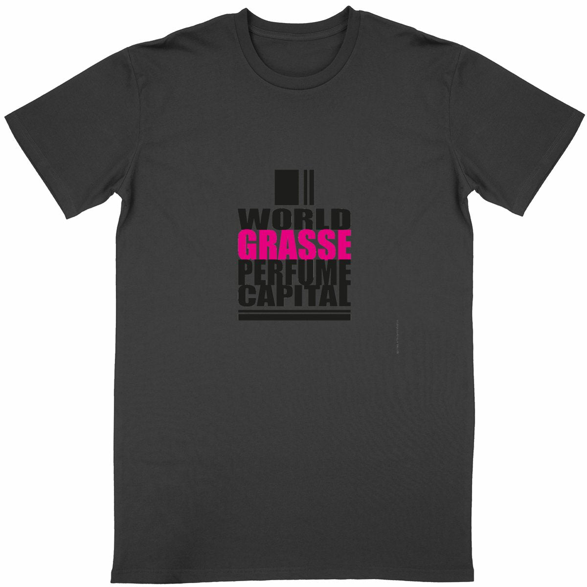 T-shirt Unisexe Classique Word Grasse Perfume - face_noir