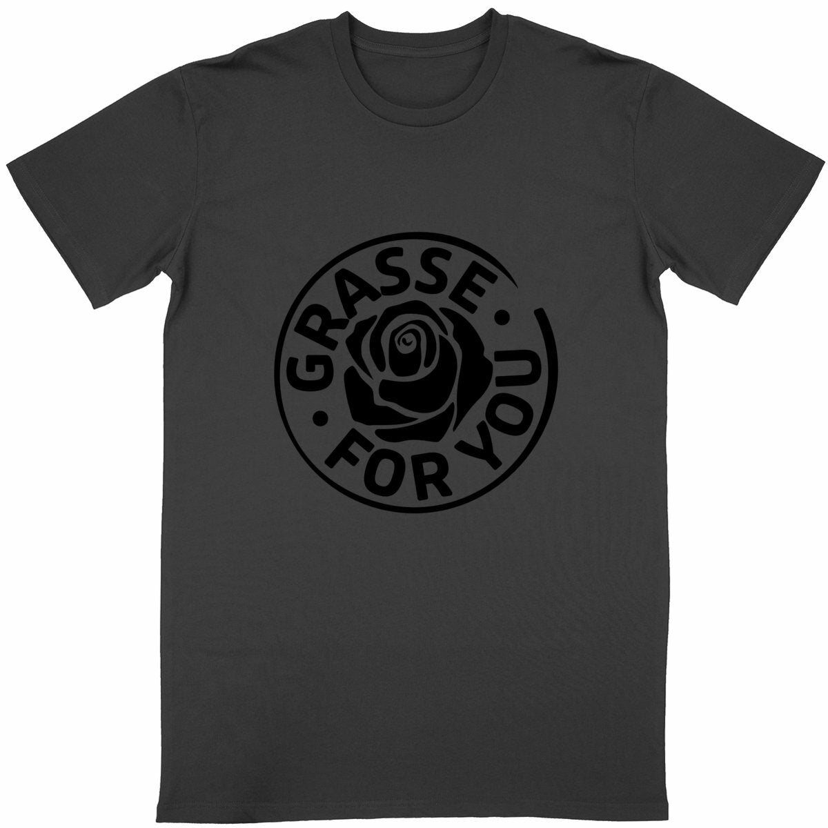 T-shirt Unisexe Classique Grasse for you black - face_noir