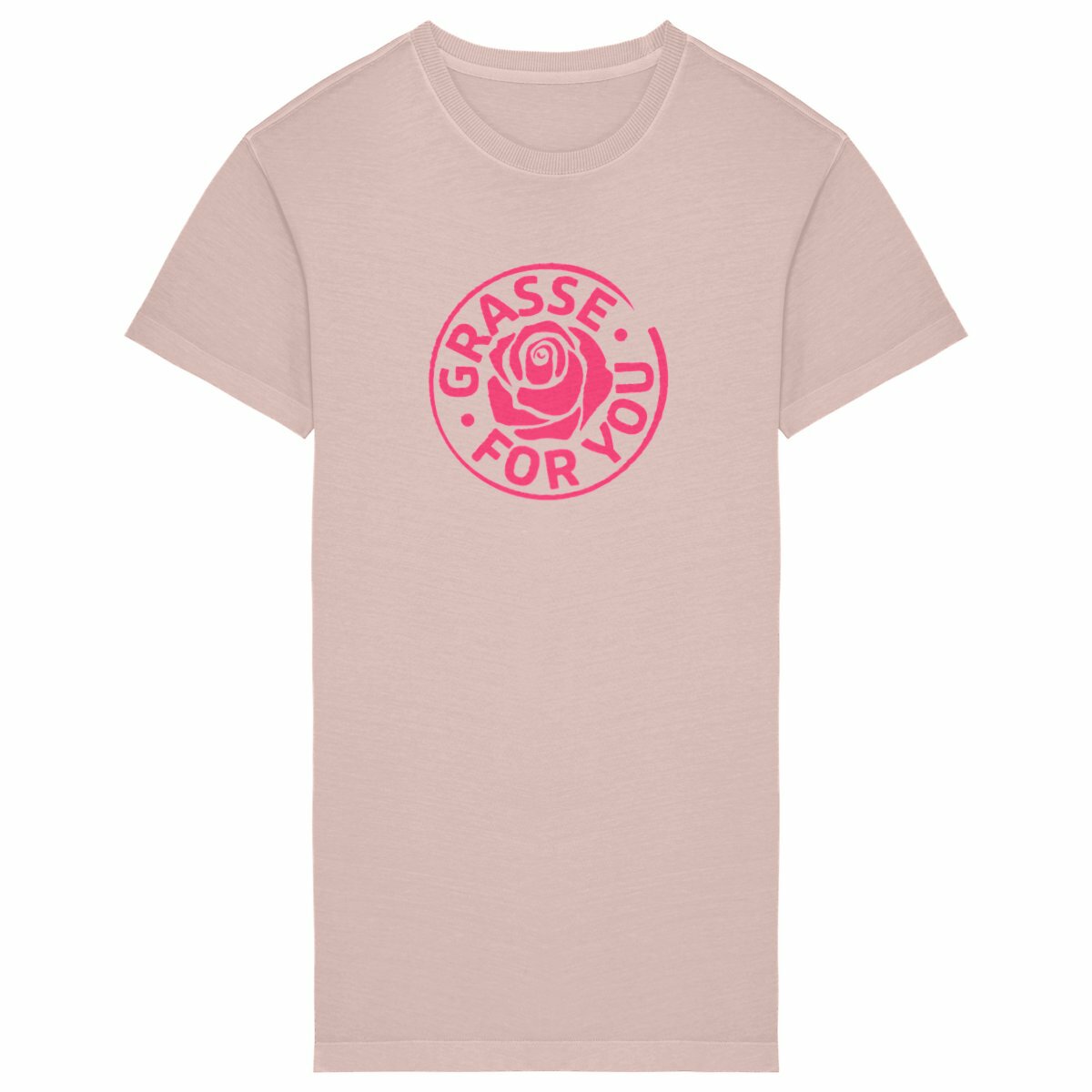 Robe T-shirt Vintage Femme Grasse for You - face_petalrose