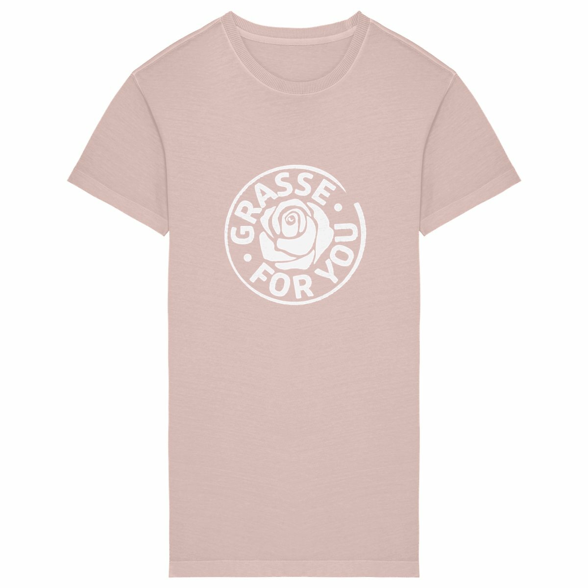 Robe T-shirt Vintage Femme Grasse for you white - face_petalrose