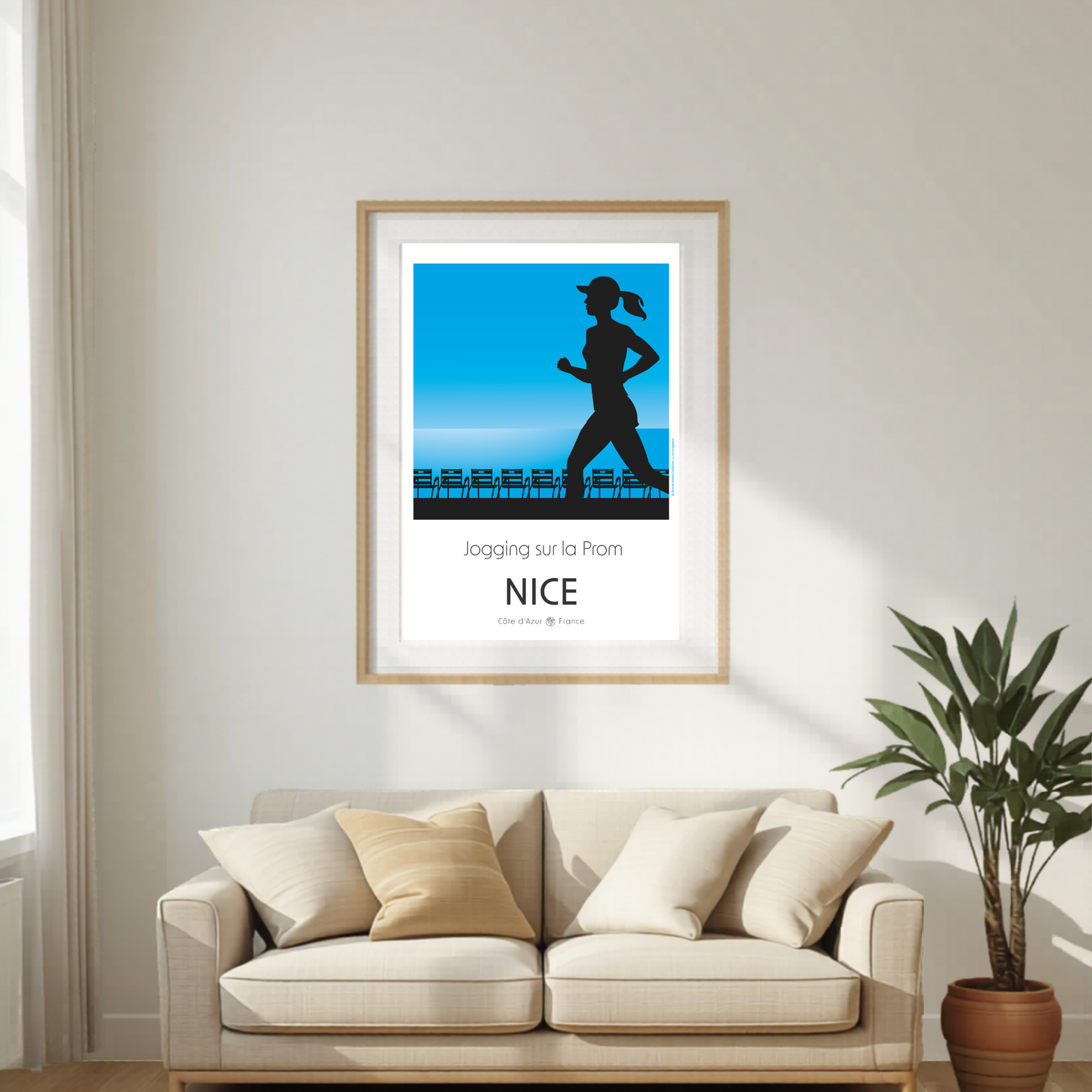 Affiche Joggeuse sur la prom