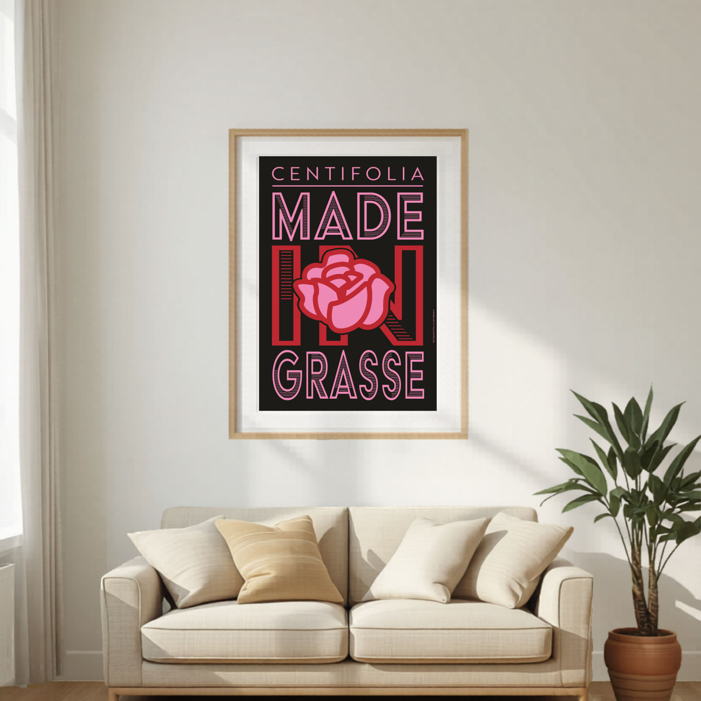 Affiche Centifolia Made in Grasse