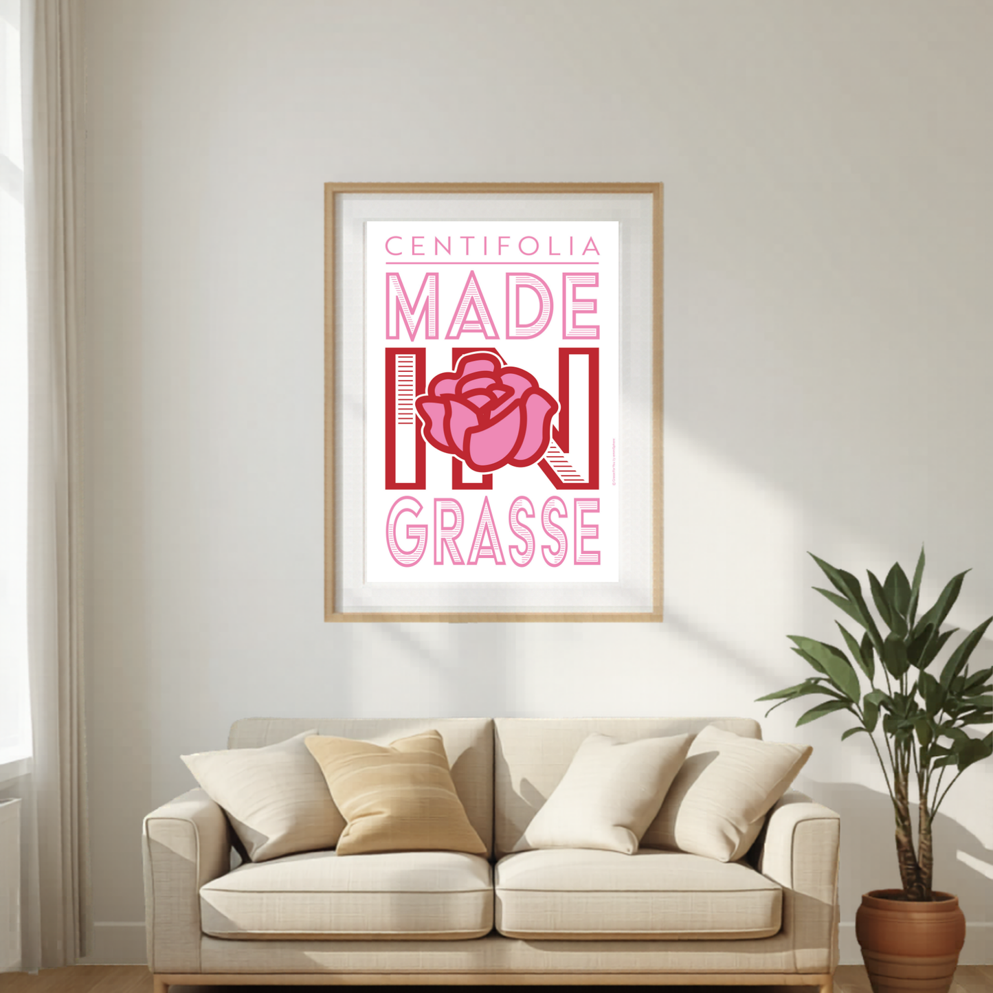 Affiche Centifolia Made in Grasse