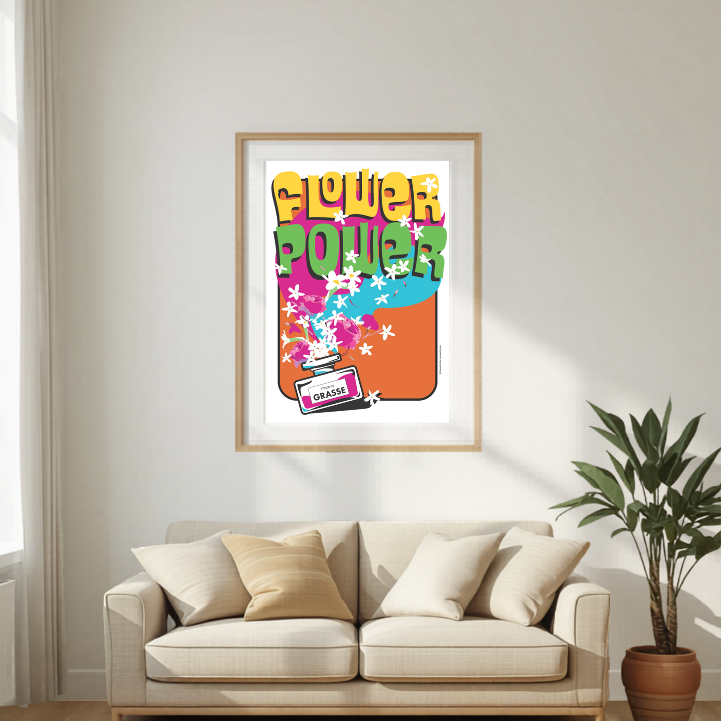 Affiche Grasse : Flower power